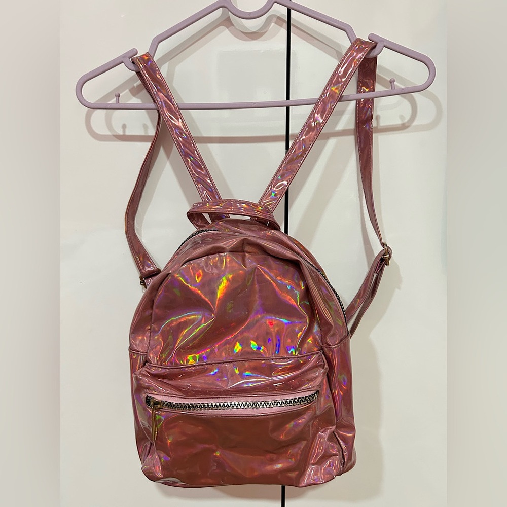 pink holographic mini bag pack - Picture 1 of 2